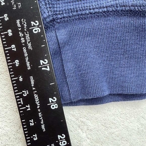 Polo Ralph Lauren Joggers Mens L Navy Blue Waffle Knit Thermal Lounge Pants Pony - Picture 8 of 10